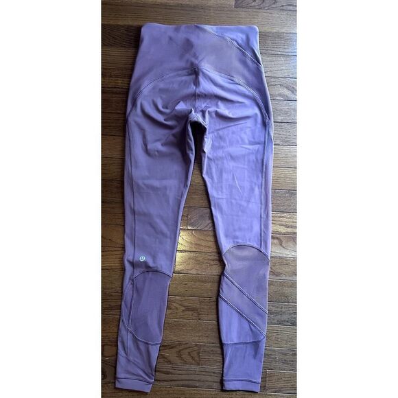 Lululemon Clear the court Leggings Figue Pink size 6 - Picture 7 of 12